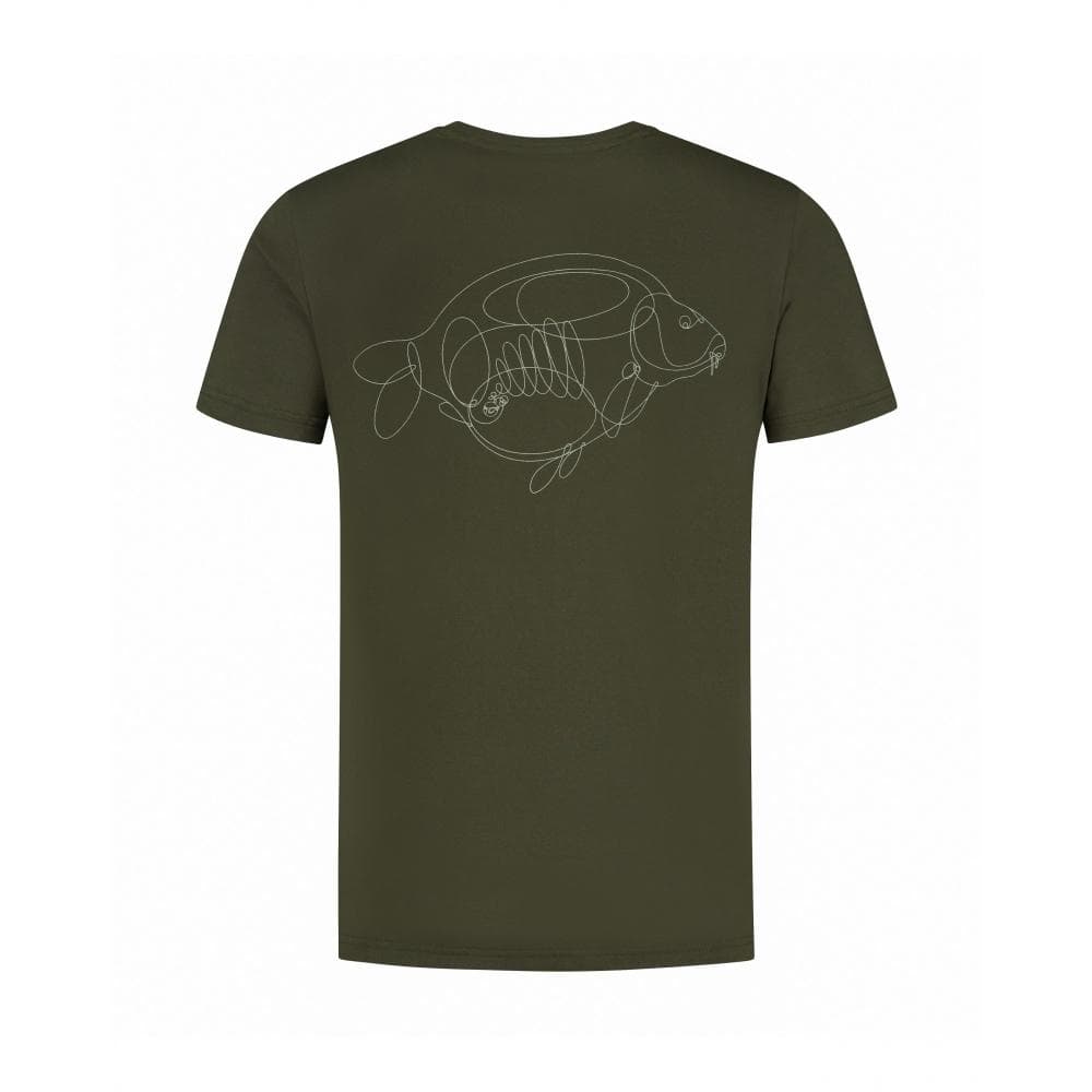Korda One Liner Tee Olive Medium