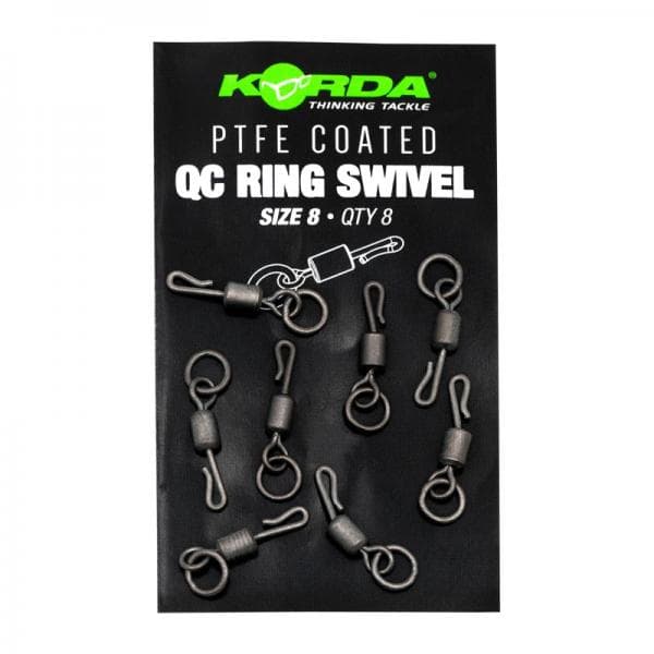 Korda PTFE Coated QC Ring Swivel Size 8 - foto 2
