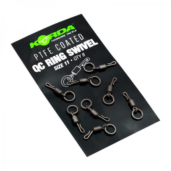 Korda PTFE Coated QC Ring Swivel Size11