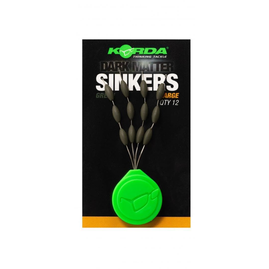 Korda Dark Matter Tungsten Sinkers Green Large