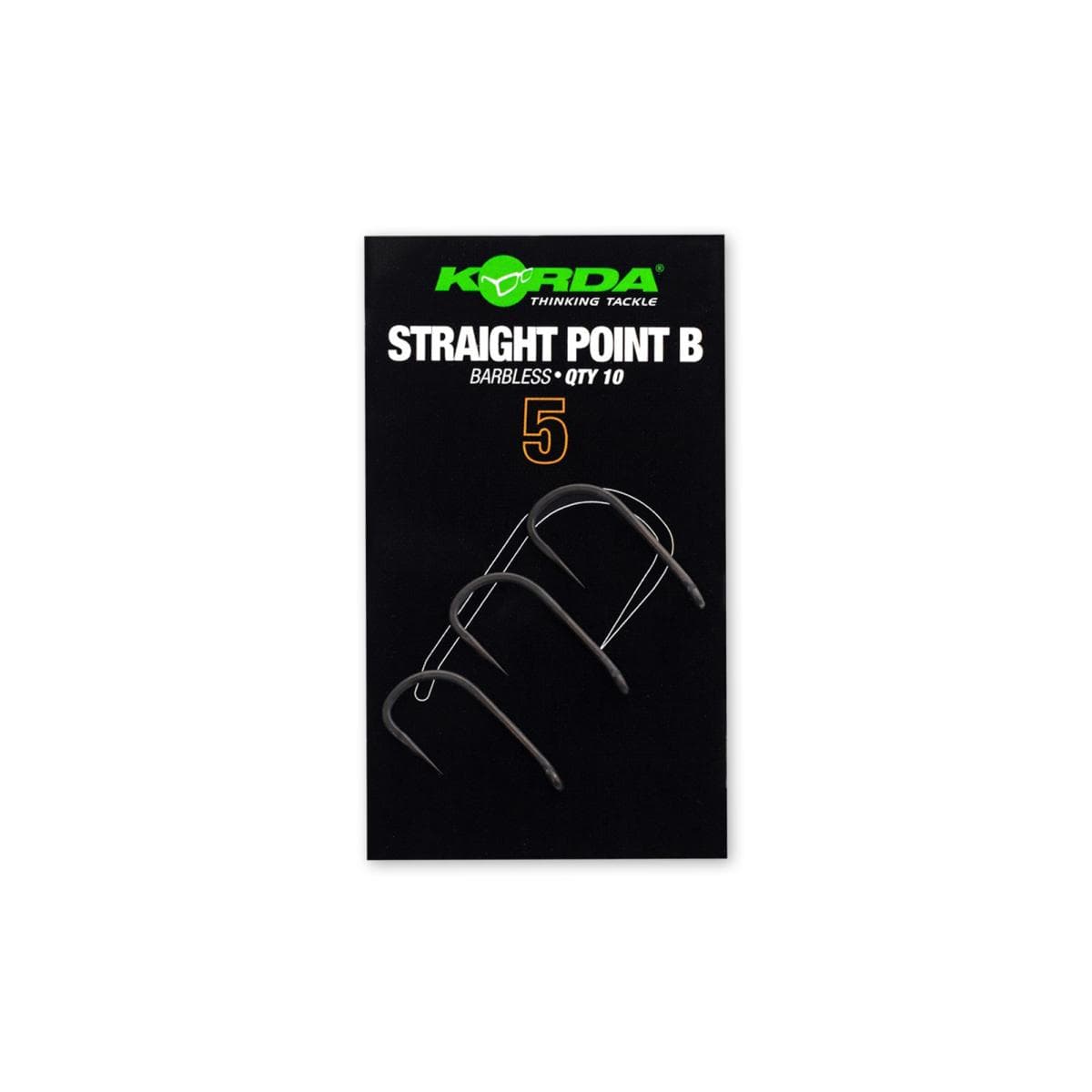 Korda Straight Point Hook Barbless Size 5