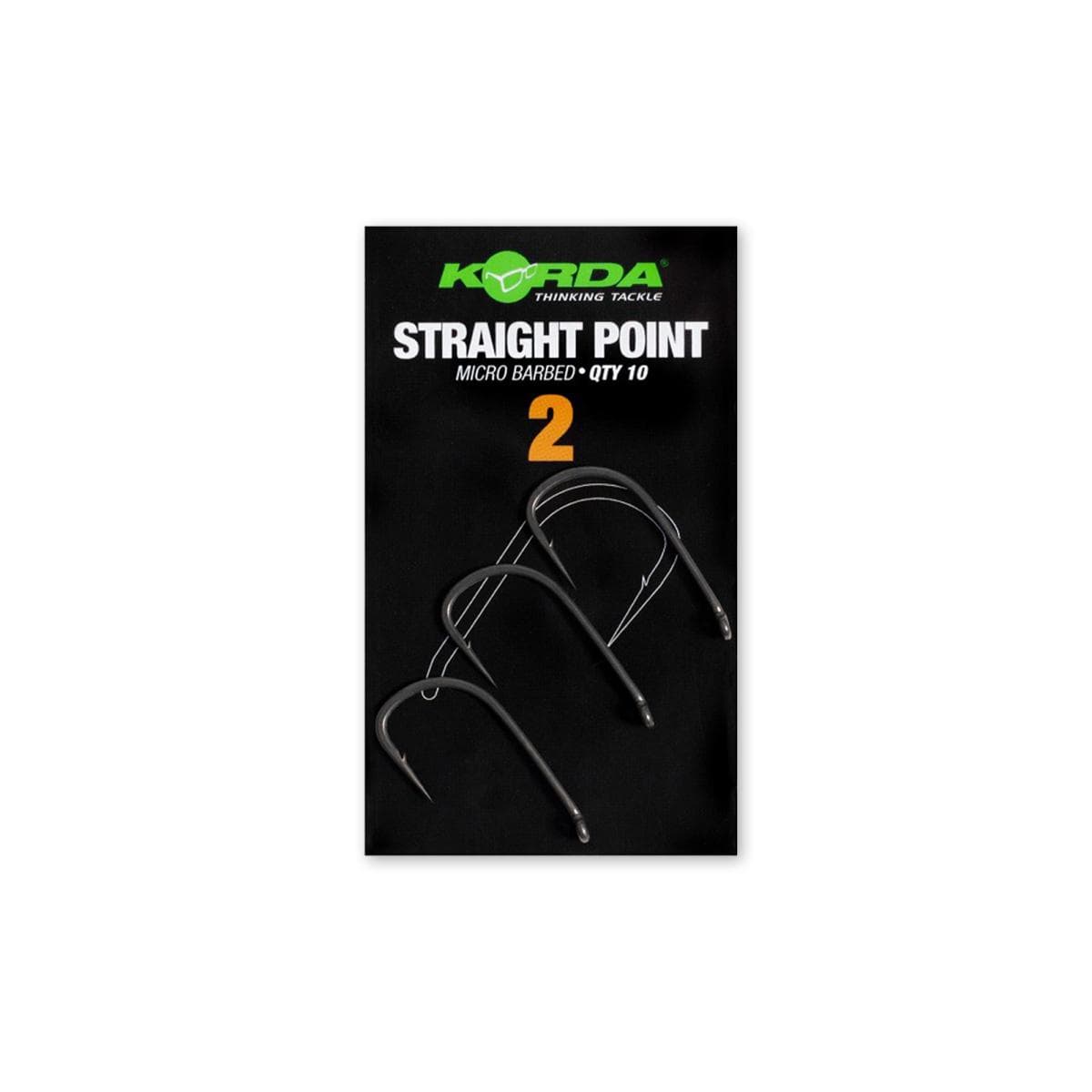 Korda Straight Point Hook Size 2
