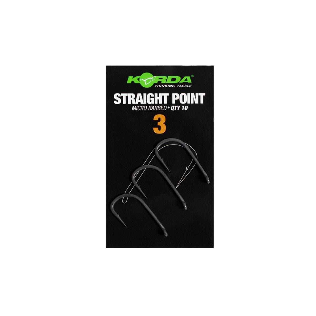 Korda Straight Point Hook Size 3