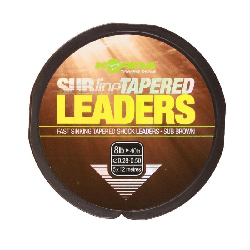 Korda Subline Tapered Leader Brown 0.28-0.50mm