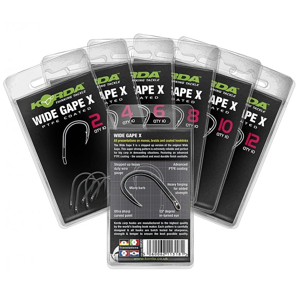 Korda Wide Gape X Hook Size 4