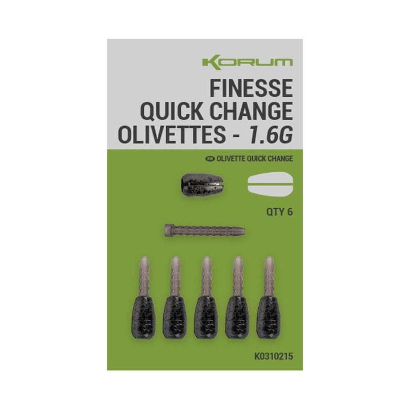 Korum Finesse Quick Change Olivettes 1.6g - foto 2