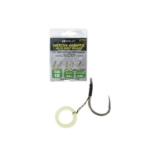 Korum Hookhairs with Baitbands Size 8