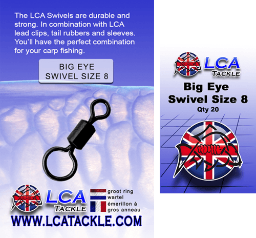 LCA Tackle Big Eye Swivel Size 8