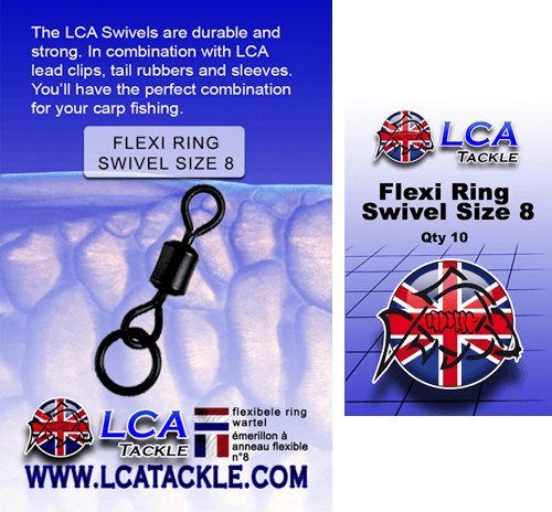 LCA Tackle Flexi Ring Swivel Size 8