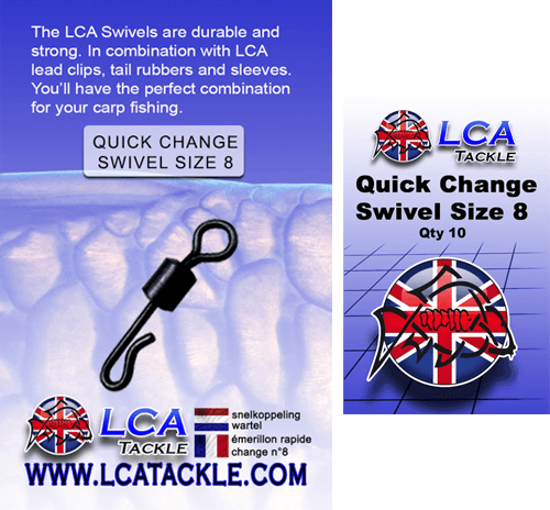 LCA Tackle Quick Change Swivel Size 8
