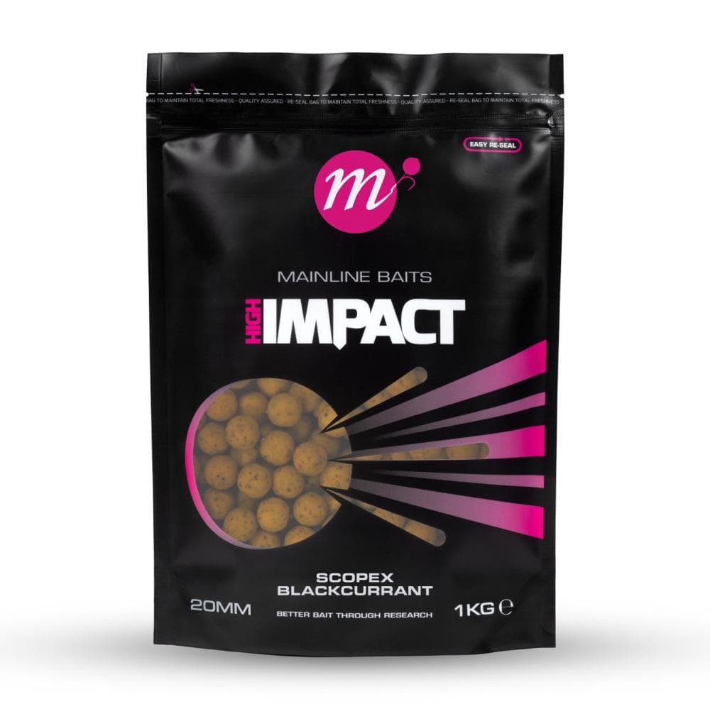 Mainline High Impact Boilies Scopex Blackcurrent 20mm 1kg