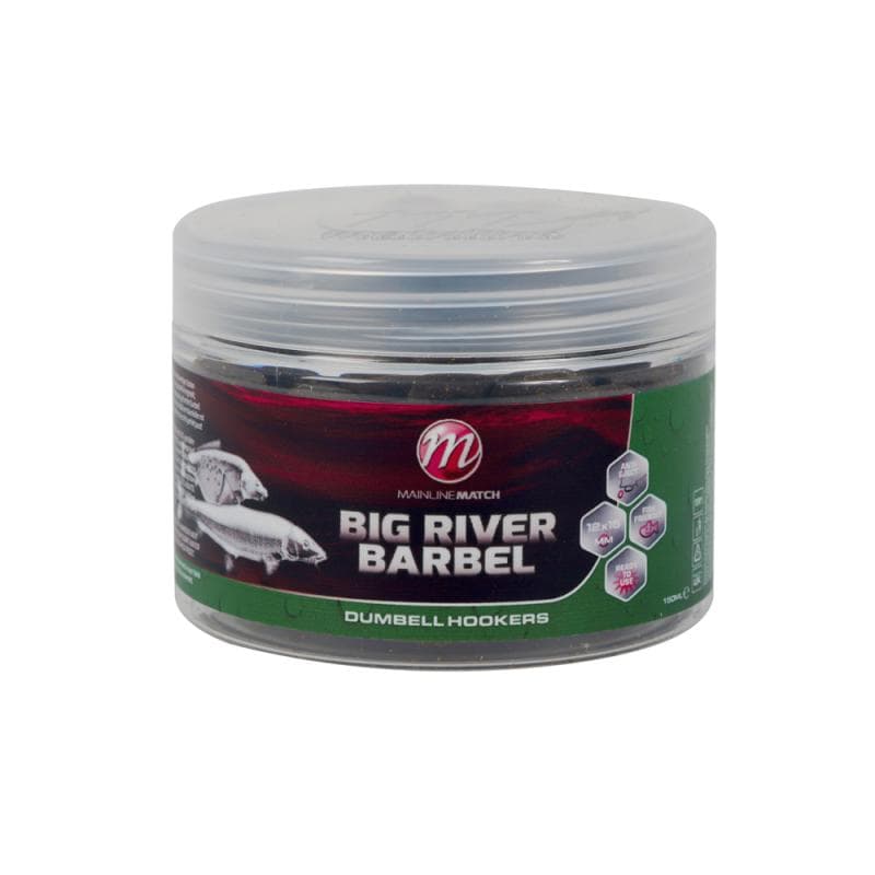 Mainline Match Big River Barbel Dumbell Hookbaits - 12 x 15mm