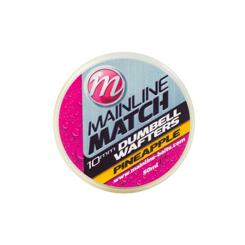Mainline Match Dumbell Wafters 10mm Yellow Pineapple
