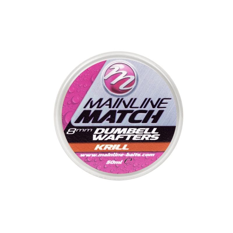 Mainline Match Dumbell Wafters Red Krill - 8mm