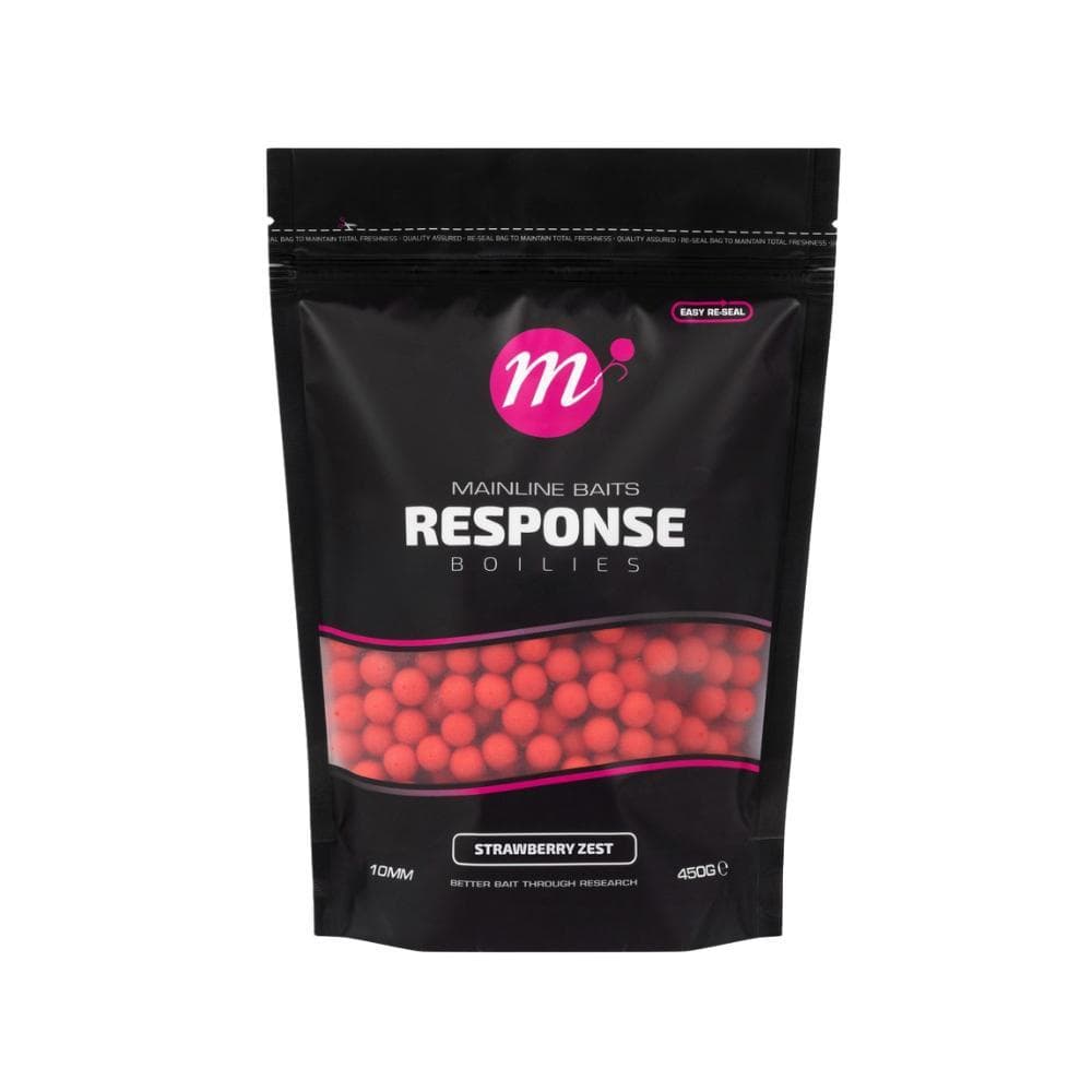 Mainline Response Boilies 10mm Strawberry Zest