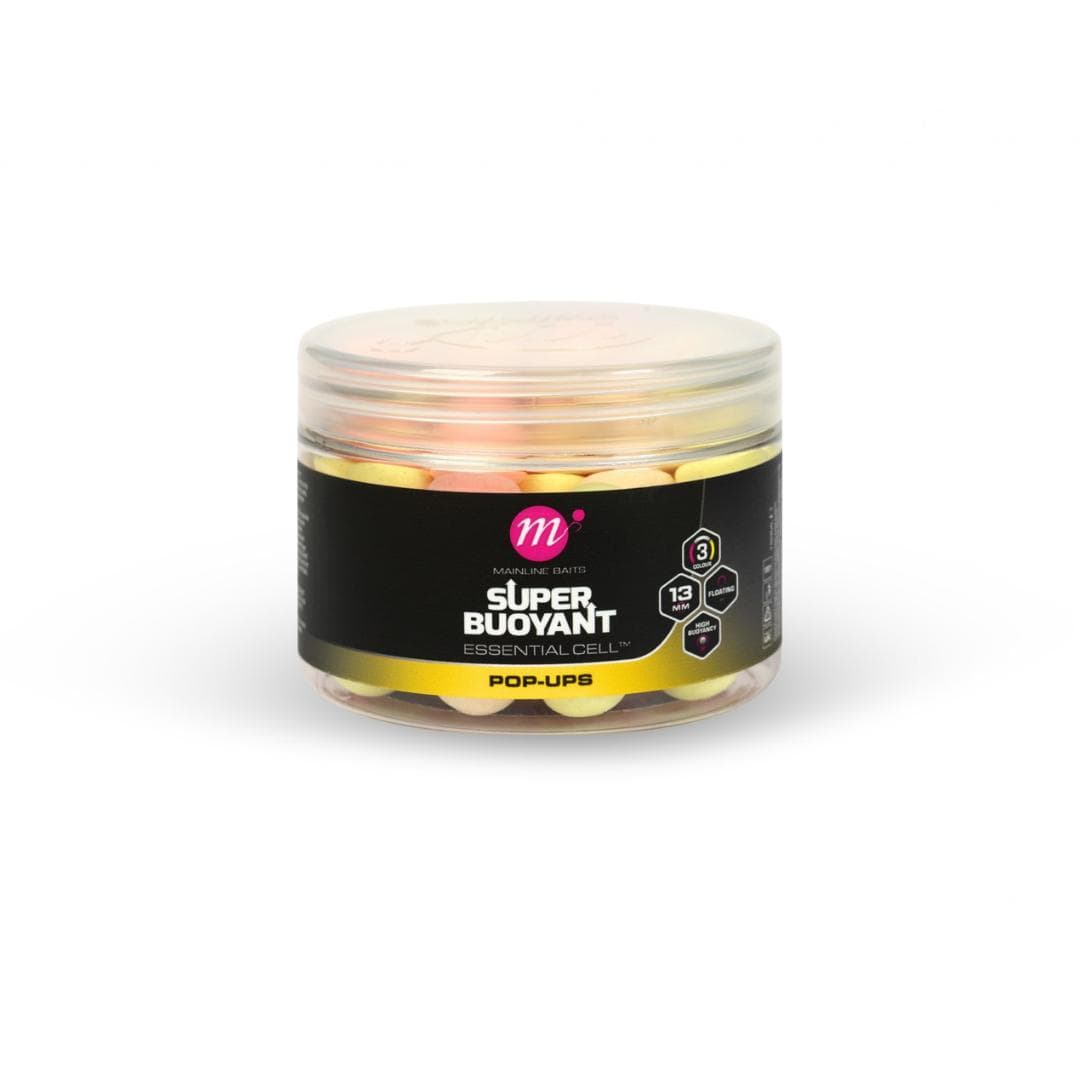 Mainline Super Buoyant Pop-Ups Pink, Yellow, White Essential Cell 13mm