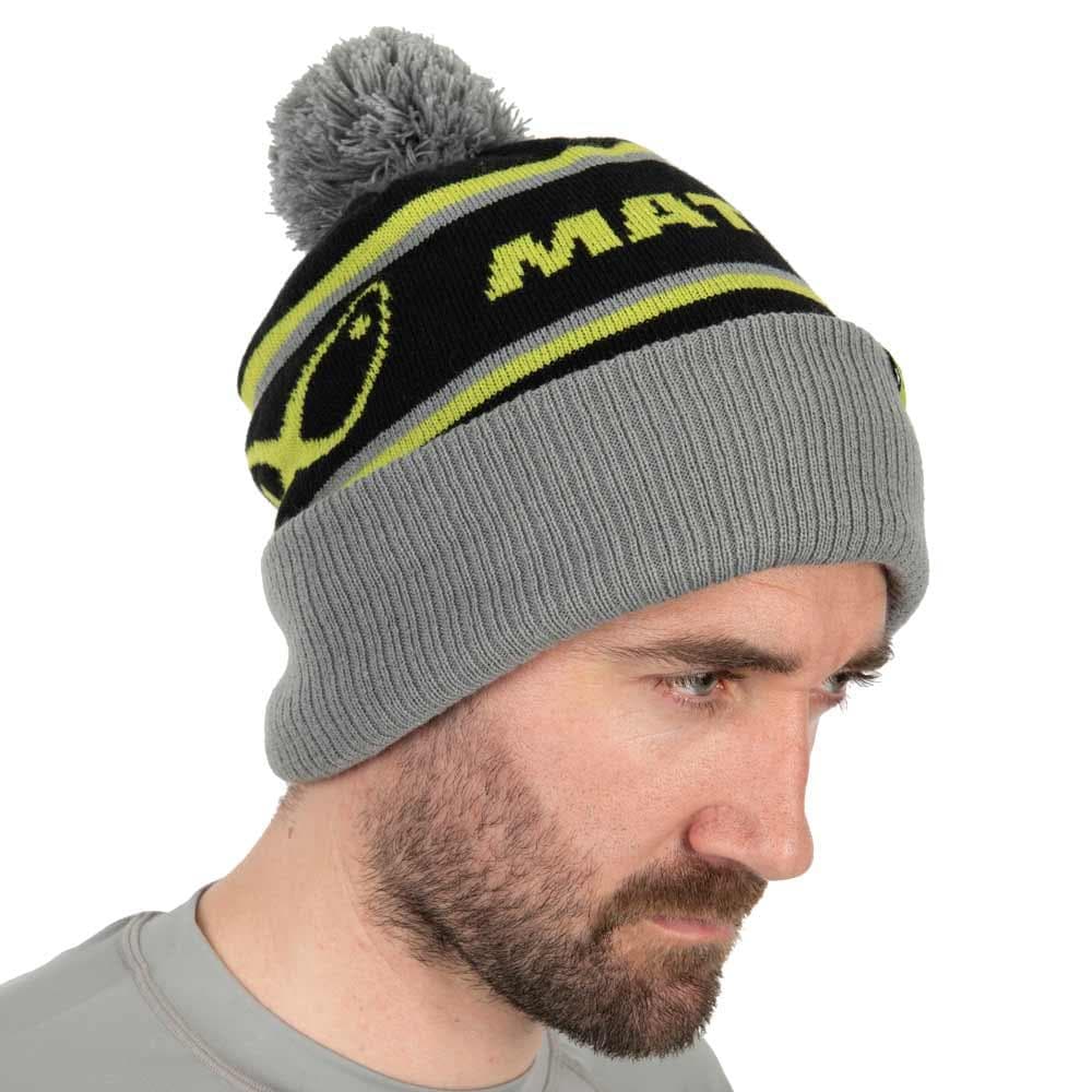 Matrix Bobble Hat Grey/Lime