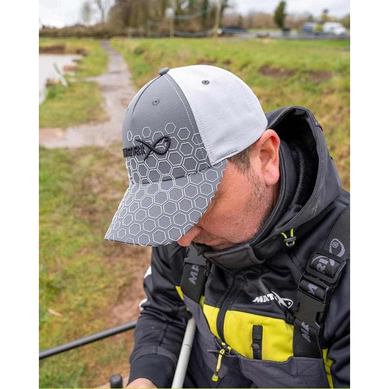 Matrix Hex Print Baseball Cap Grey - foto 4