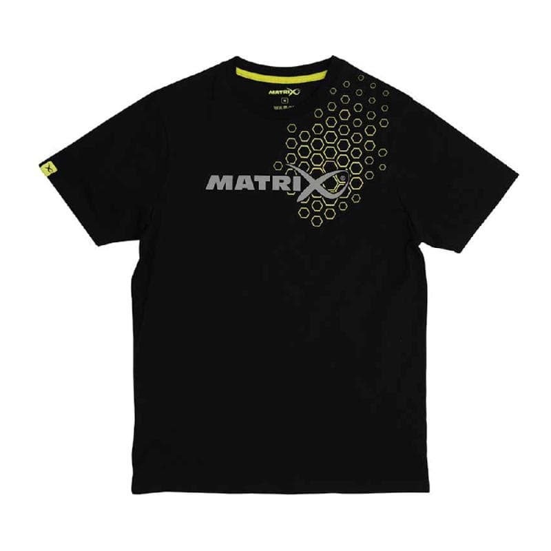 Matrix Hex Print T-Shirt Black XL