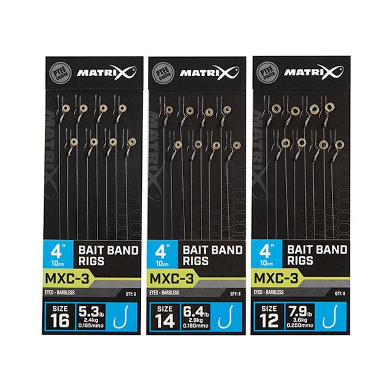 Matrix MXC-3 Bait Band Rigs 10cm Size 14/0.18mm - foto 2