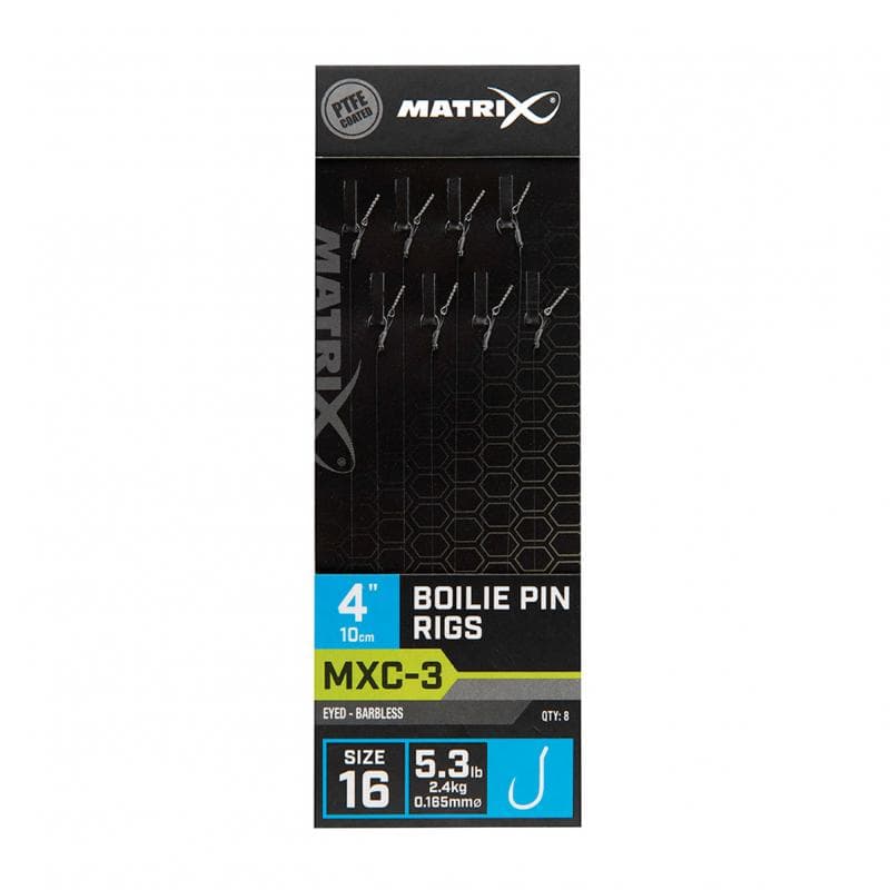 Matrix MXC-3 Boilie Pin Rigs 10cm Size16 / 0.165mm