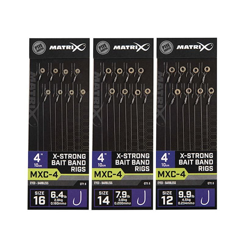 Matrix MXC-4 X-Strong Bait Band Rigs 10cm Size 16/0.180mm - foto 2