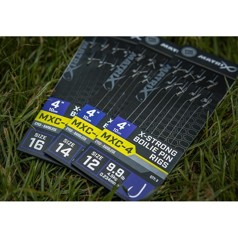 Matrix MXC-4 X-Strong Boilie Pin Rigs 10cm Size 12 / 0.23mm - foto 3