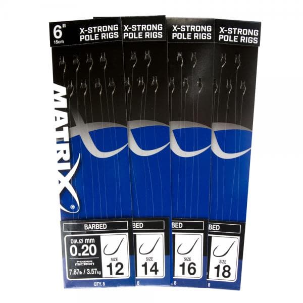Matrix X-Strong Pole Rigs Barbed 4'' 10cm Size 16/0.18mm