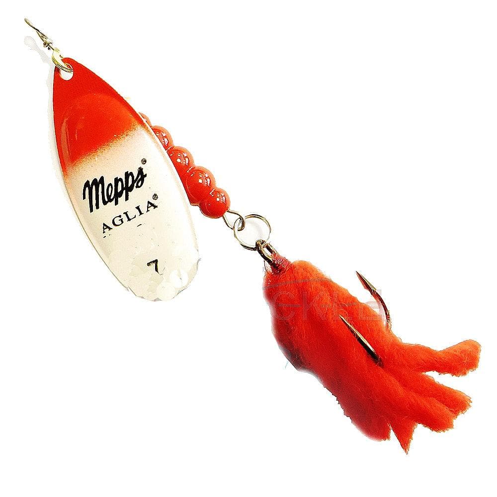 Mepps Aglia Rood-Wit-Zilver 7 - 31gr