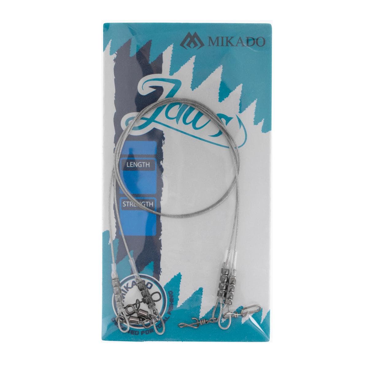 Mikado Jaws Steel Leader 8kg 2 stuks 30cm