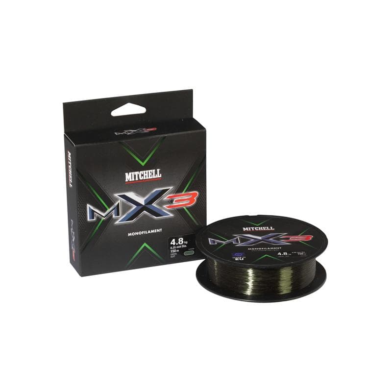 Mitchell MX3 Nylon 300m 0.25m Dark Green