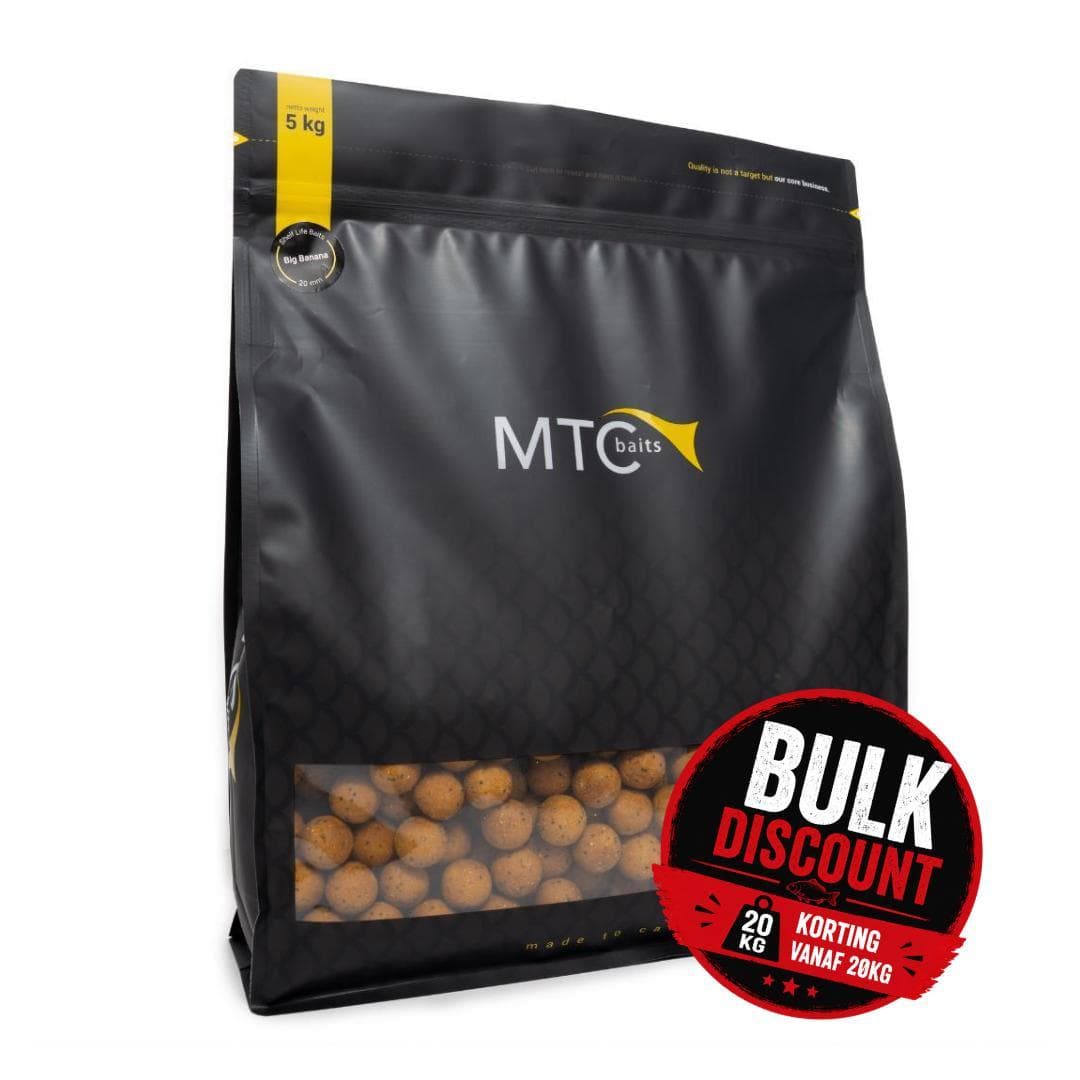 MTC Baits Big Banana Boilies 20kg Bulkdeal 16mm