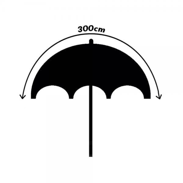 Paraplu Rainmaster 300cm Nylon - foto 2