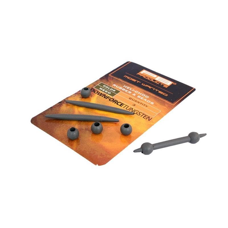 PB Products Downforce Tungsten Heli-Chod Rubber & Beads Weed