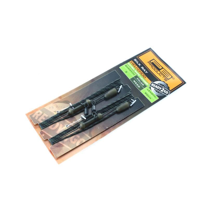 PB Products R2G Heli-Chod Silk Ray Extra Safe Leader 90cm 2pcs Gravel