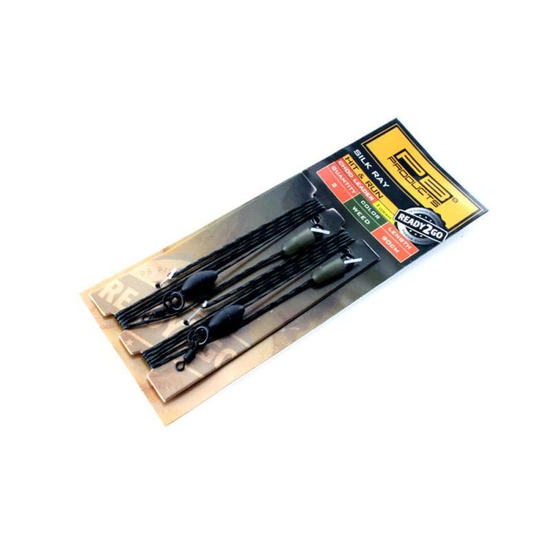 PB Products R2G Hit & Run Chod Leader Weighted 1g 90cm 2pcs Weed