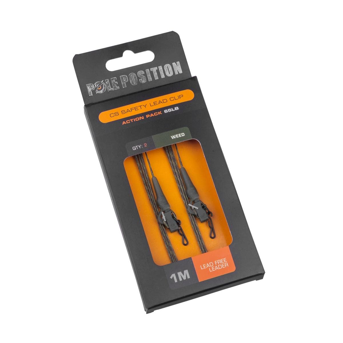 Pole Position CS Safety Lead Clip Action Pack 65lb Silt