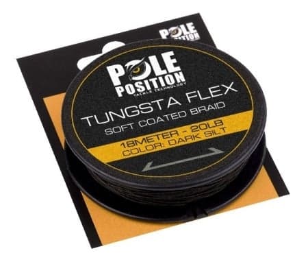 Pole Position Tungsta Flex Soft Coated Braid Dark Silt