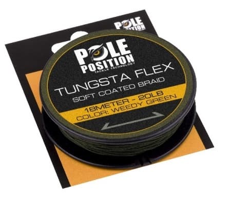 Pole Position Tungsta Flex Soft Coated Braid Weedy Green