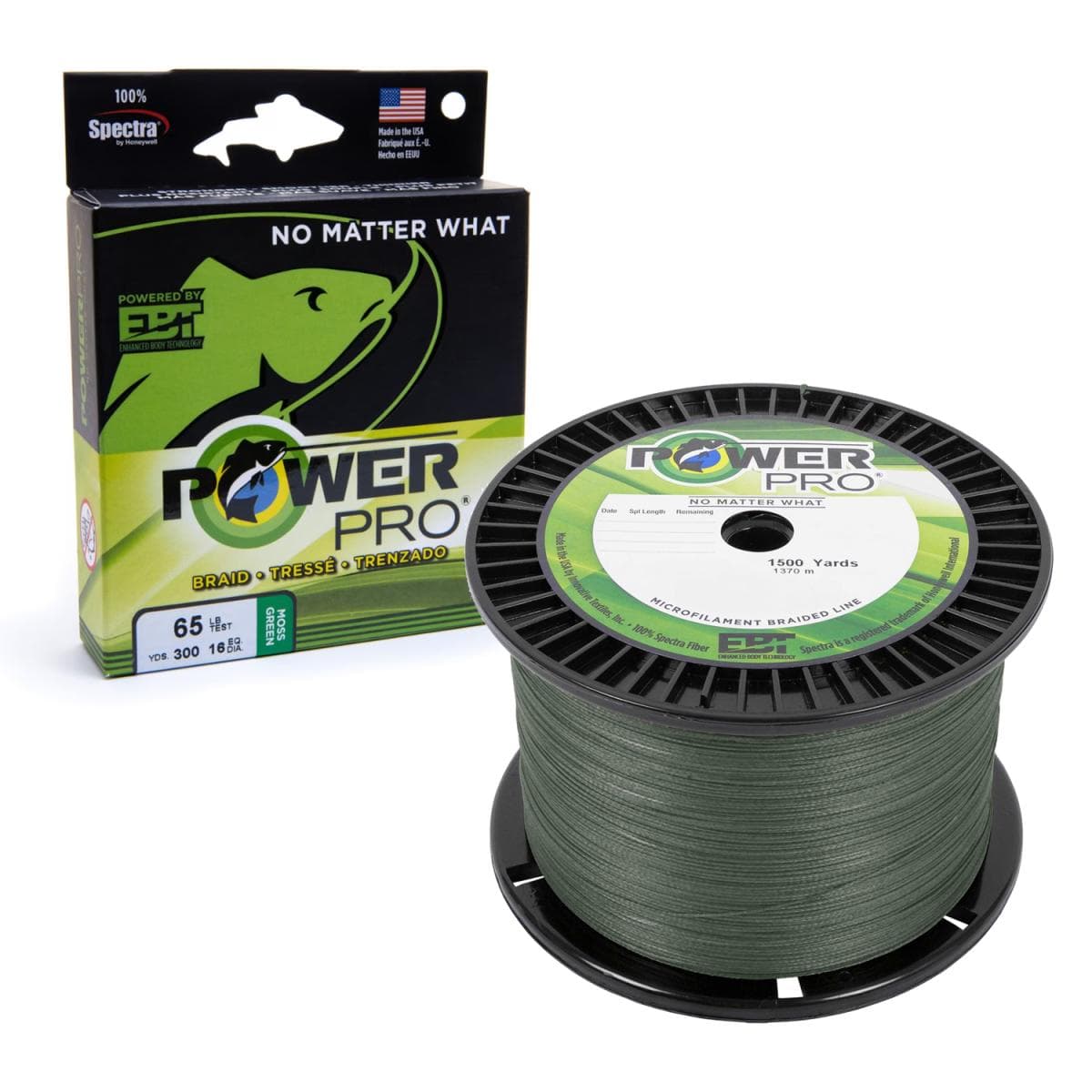 Power Pro Gevlochten Lijn Moss Green 0.23mm 15kg per meter