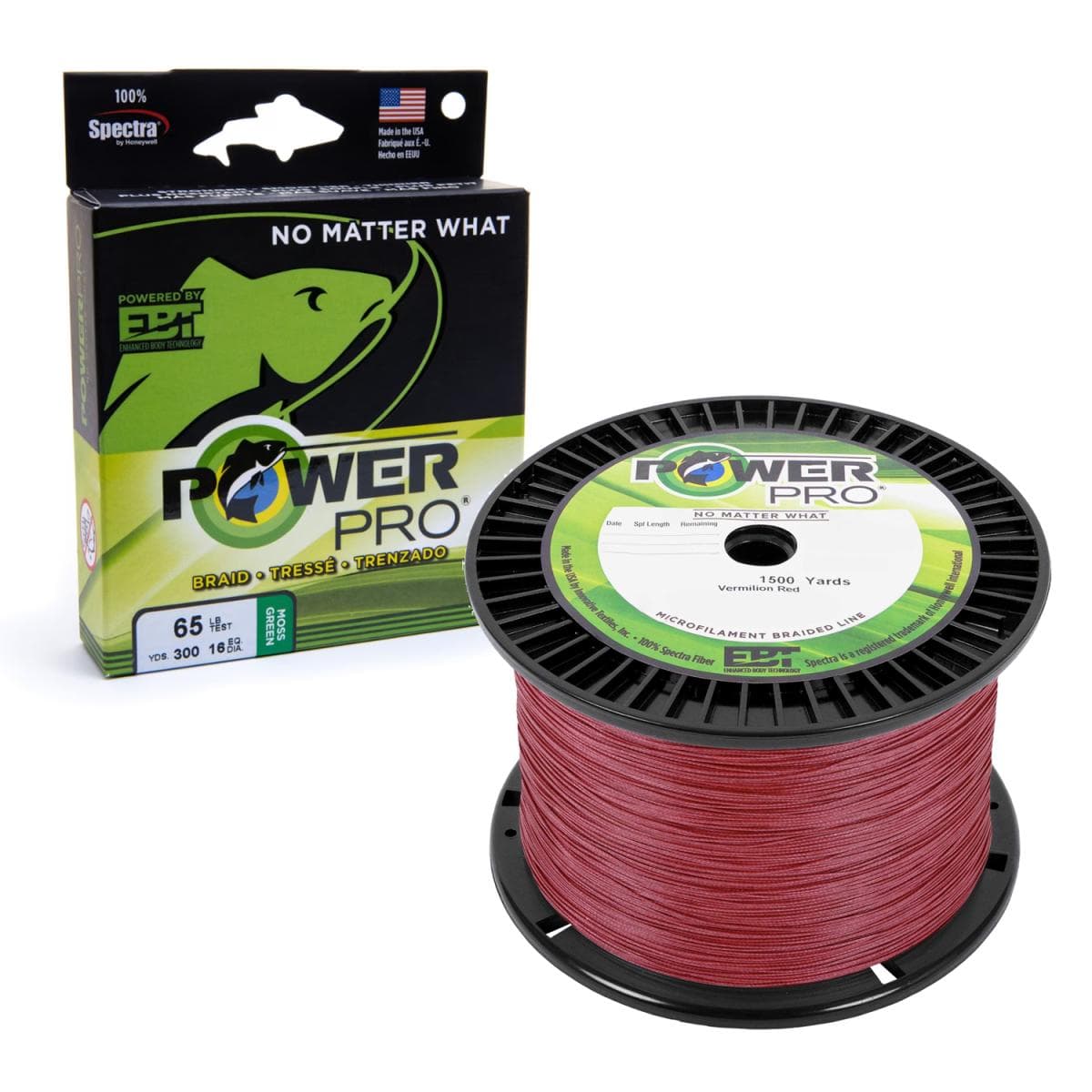 Power Pro Gevlochten Lijn Vermillion Red 0.32mm 24kg per meter