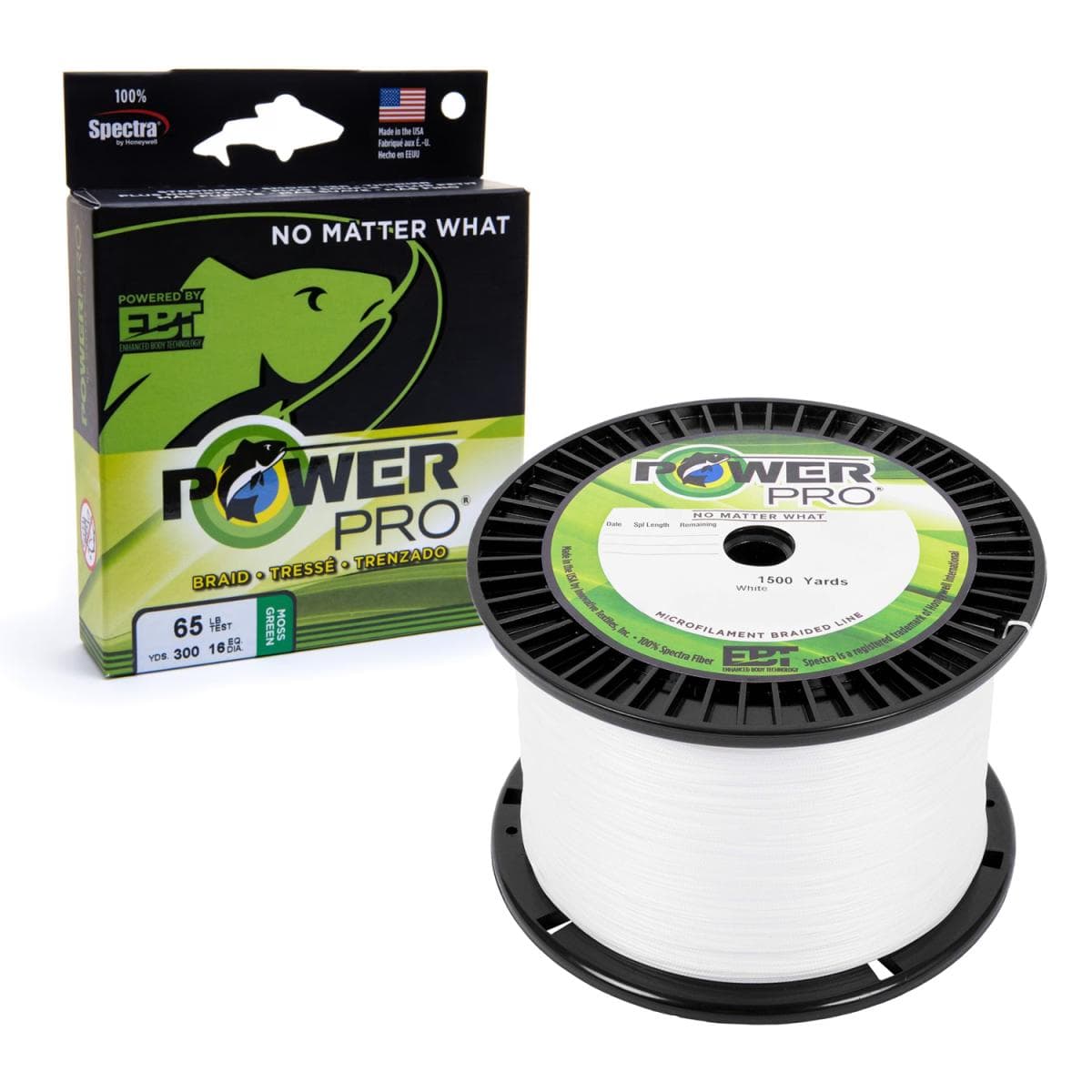 Power Pro Gevlochten Lijn White 0.15mm 9kg per meter