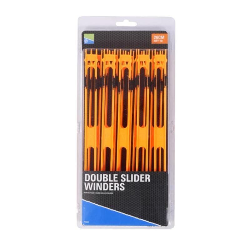 Preston Double Slider Winders 26cm Orange 10st.