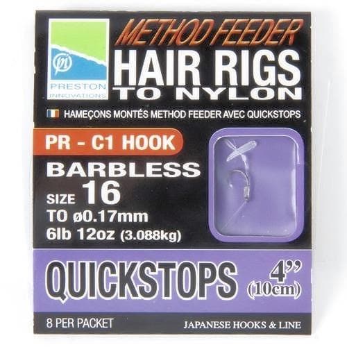 Preston Hair Rigs Quickstops 18/0.17mm