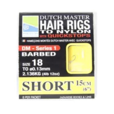 Preston Hair Rigs Short 18/0.13mm