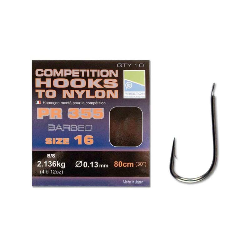 Preston PR355 Hooks to Nylon Size 10/0,15mm