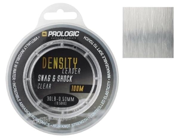 Prologic Density Leader Clear - Snag & Shock 30lb - 0.50mm (100m)