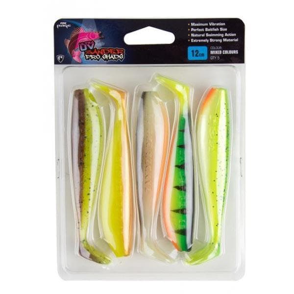 Rage Zander Pro Shad UV Mixed Colours 7.5cm