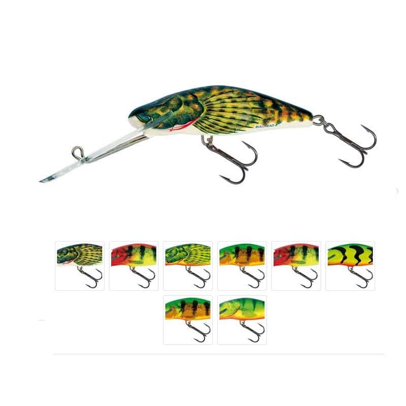 Salmo Bullhead Super Deep Runner 8cm Clown Yellow Perch - foto 2