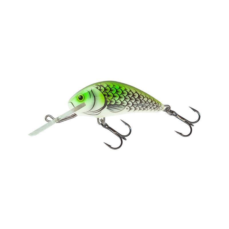 Salmo Hornet 4cm Sinking Olive Hot Spot